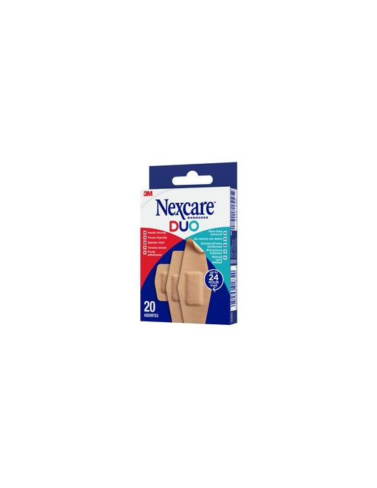 NEXCARE DUO 20 TIRAS SURTIDAS