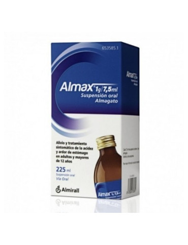 ALMAX 1 G/7,5 ML SUSPENSION ORAL 1 FRASCO 225 ML