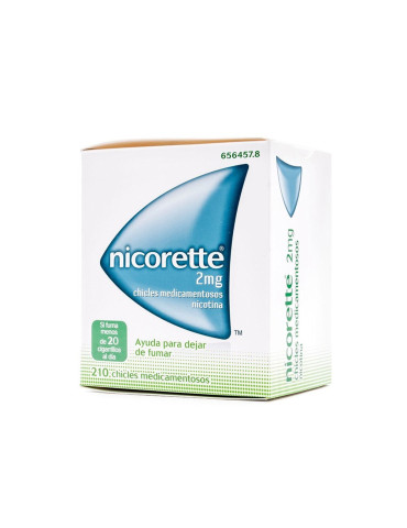 NICORETTE 2 MG 210 CHICLES MEDICAMENTOSOS