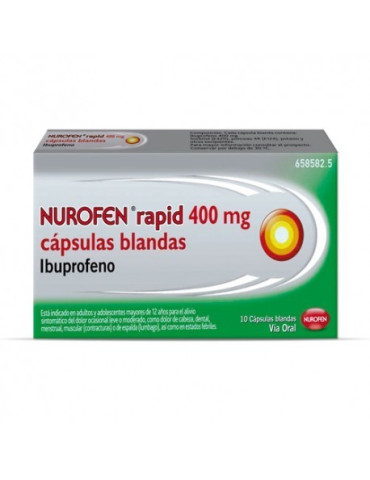 NUROFEN RAPID 400 MG 10 CAPSULAS BLANDAS