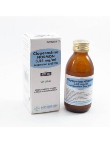 CLOPERASTINA NORMON EFG 3,54 MG/ML SUSPENSION ORAL 1 FRASCO 120 ML