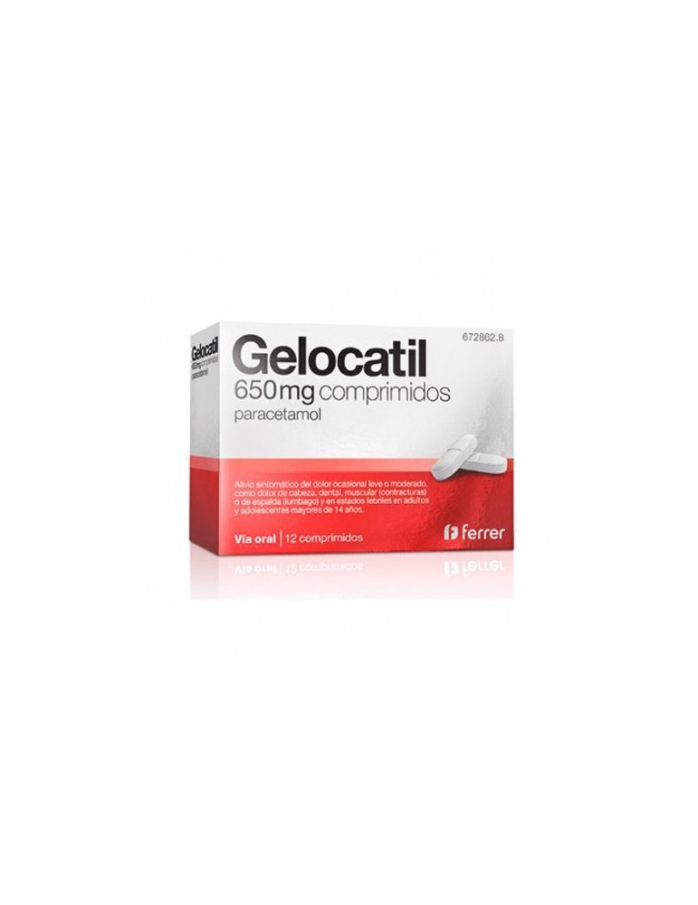 GELOCATIL 650 MG 12 COMPRIMIDOS (TIRAS)