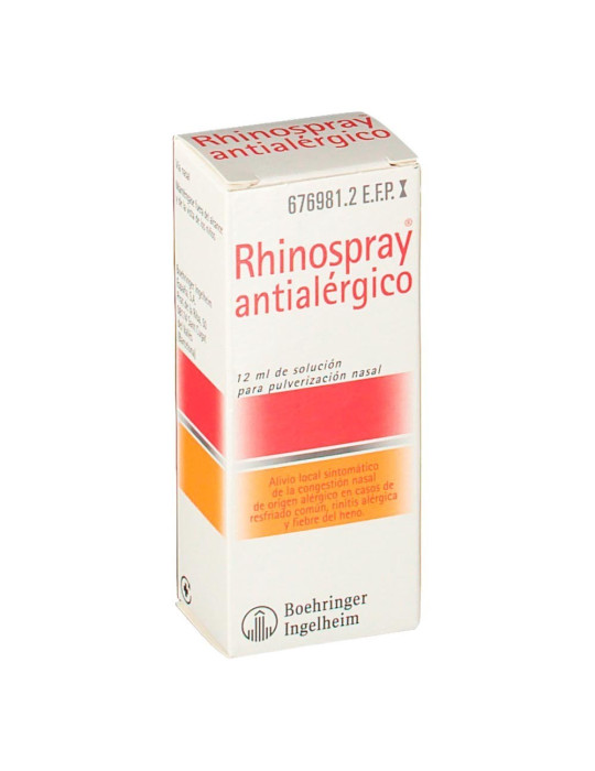 RHINOSPRAY ANTIALERGICO 1,18 MG/ML + 5,05 MG/ML SOLUCION PARA PULVERIZACION NASAL 1 FRASCO 12 ML