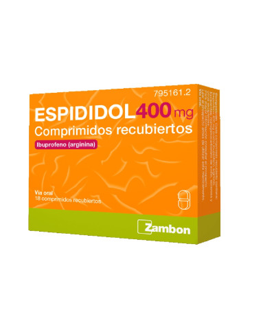 ESPIDIDOL 400 MG 18 COMPRIMIDOS RECUBIERTOS