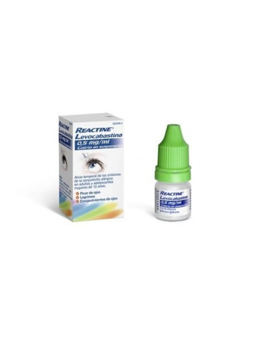 REACTINE LEVOCABASTINA 0,5 MG/ML COLIRIO EN SUSPENSION 1 FRASCO 4 ML