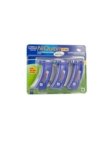 NIQUITIN 1,5 MG 60 COMPRIMIDOS PARA CHUPAR (SABOR MENTA)