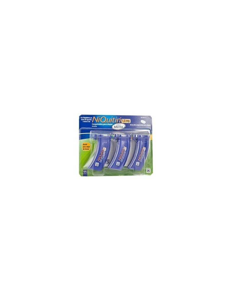 NIQUITIN 1,5 MG 60 COMPRIMIDOS PARA CHUPAR (SABOR MENTA)