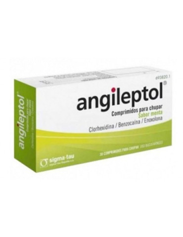 ANGILEPTOL 30 COMPRIMIDOS PARA CHUPAR (SABOR MENTA)