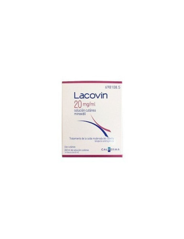 LACOVIN 20 MG/ML SOLUCION CUTANEA 4 FRASCOS 60 ML