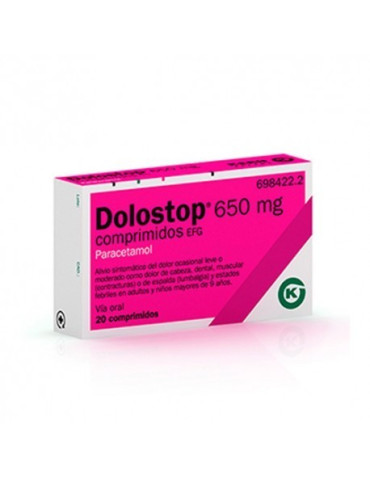 DOLOSTOP 650 MG 20 COMPRIMIDOS