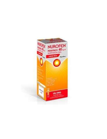 NUROFEN PEDIATRICO 40 MG/ML SUSPENSION ORAL 1 FRASCO 150 ML (SABOR FRESA)
