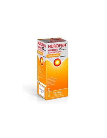 NUROFEN PEDIATRICO 20 MG/ML SUSPENSION ORAL 1 FRASCO 200 ML (SABOR NARANJA)
