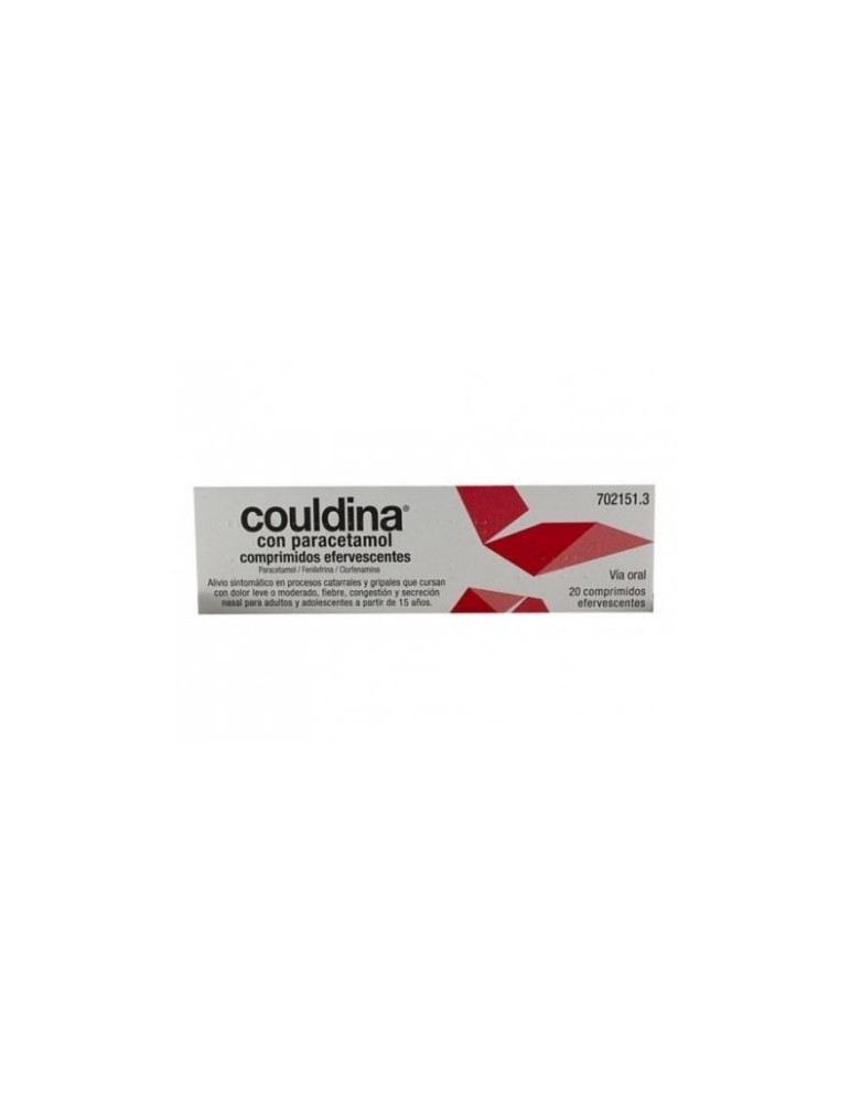 COULDINA CON PARACETAMOL 650 MG/4 MG/10 MG 20 COMPRIMIDOS EFERVESCENTES
