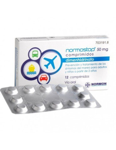NORMOSTOP 50 MG 12 COMPRIMIDOS