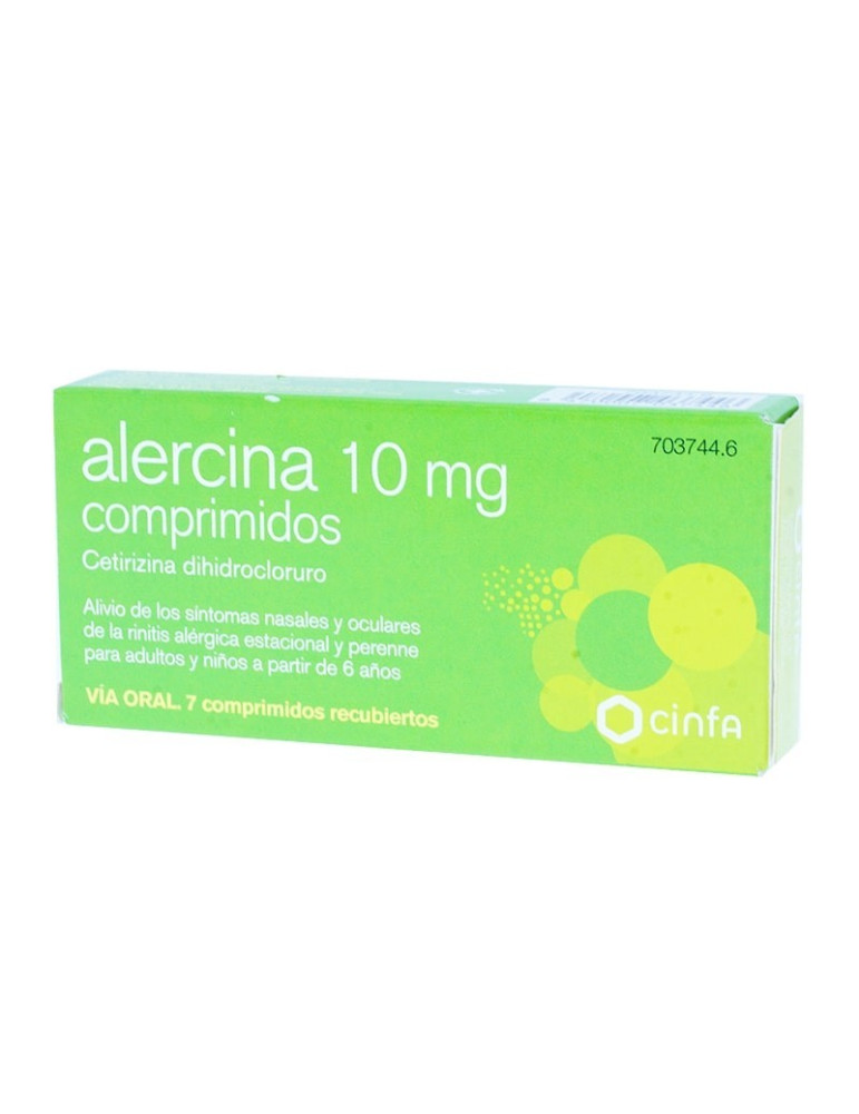 ALERCINA 10 MG 7 COMPRIMIDOS RECUBIERTOS