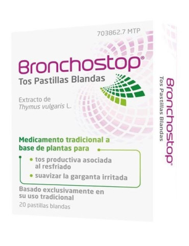 BRONCHOSTOP TOS 20 PASTILLAS BLANDAS PARA CHUPAR