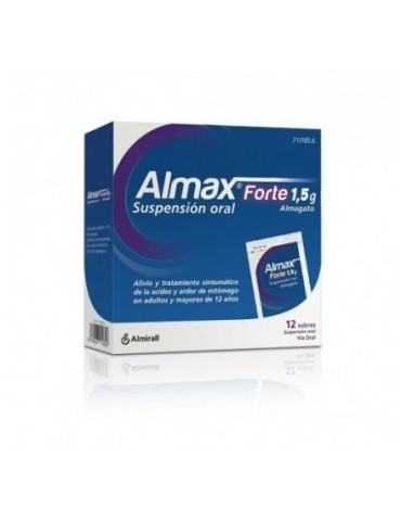 ALMAX FORTE 1,5 G 12 SOBRES SUSPENSION ORAL