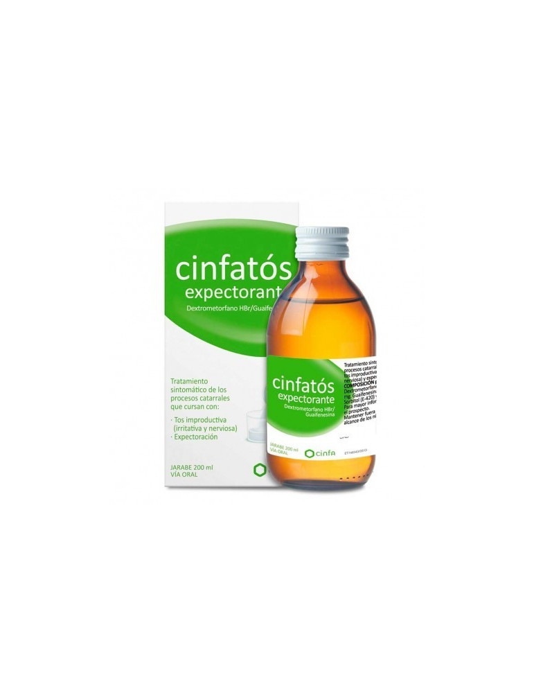 CINFATOS EXPECTORANTE 2 MG/ML + 20 MG/ML SOLUCION ORAL 1 FRASCO 200 ML (PET)