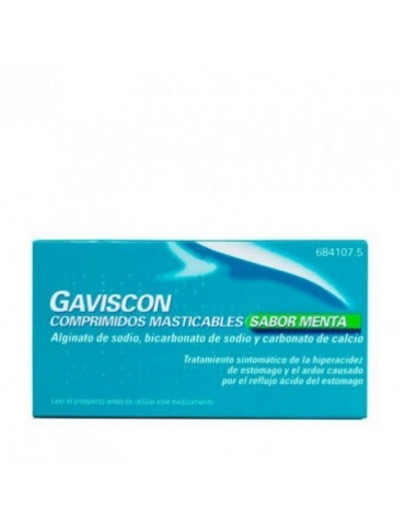 GAVISCON 24 COMPRIMIDOS MASTICABLES (SABOR MENTA)