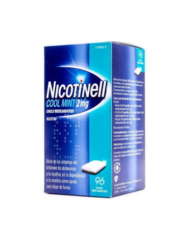 NICOTINELL COOL MINT 2 MG 96 CHICLES MEDICAMENTOSOS