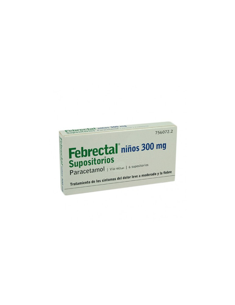 FEBRECTAL NIÑOS 300 MG 6 SUPOSITORIOS