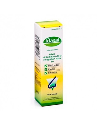 IDASAL 1 MG/ML SOLUCION PARA PULVERIZACION NASAL 1 FRASCO 15 ML