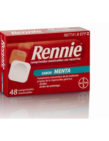 RENNIE 680 MG/80 MG 48 COMPRIMIDOS MASTICABLES (CON SACARINA)