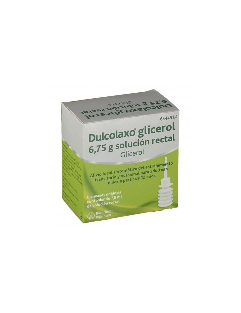 DULCOLAXO GLICEROL 6,75 G SOLUCION RECTAL 6 ENEMAS 7,5 ML