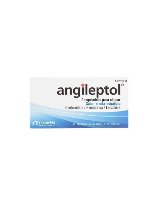 ANGILEPTOL 30 COMPRIMIDOS PARA CHUPAR (SABOR MENTA-EUCALIPTO)