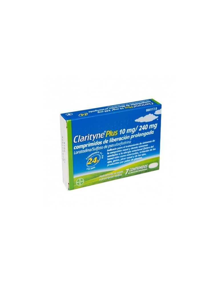 CLARITYNE PLUS 10 MG/240 MG 7 COMPRIMIDOS LIBERACION PROLONGADA