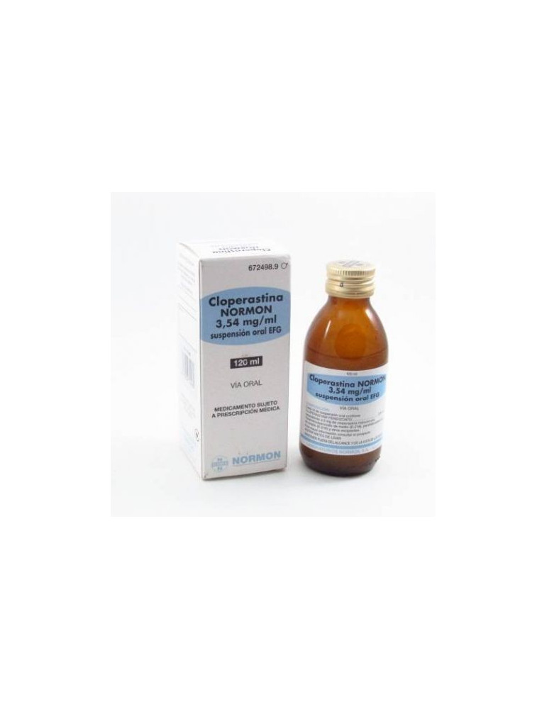 CLOPERASTINA NORMON EFG 3,54 MG/ML SUSPENSION ORAL 1 FRASCO 120 ML