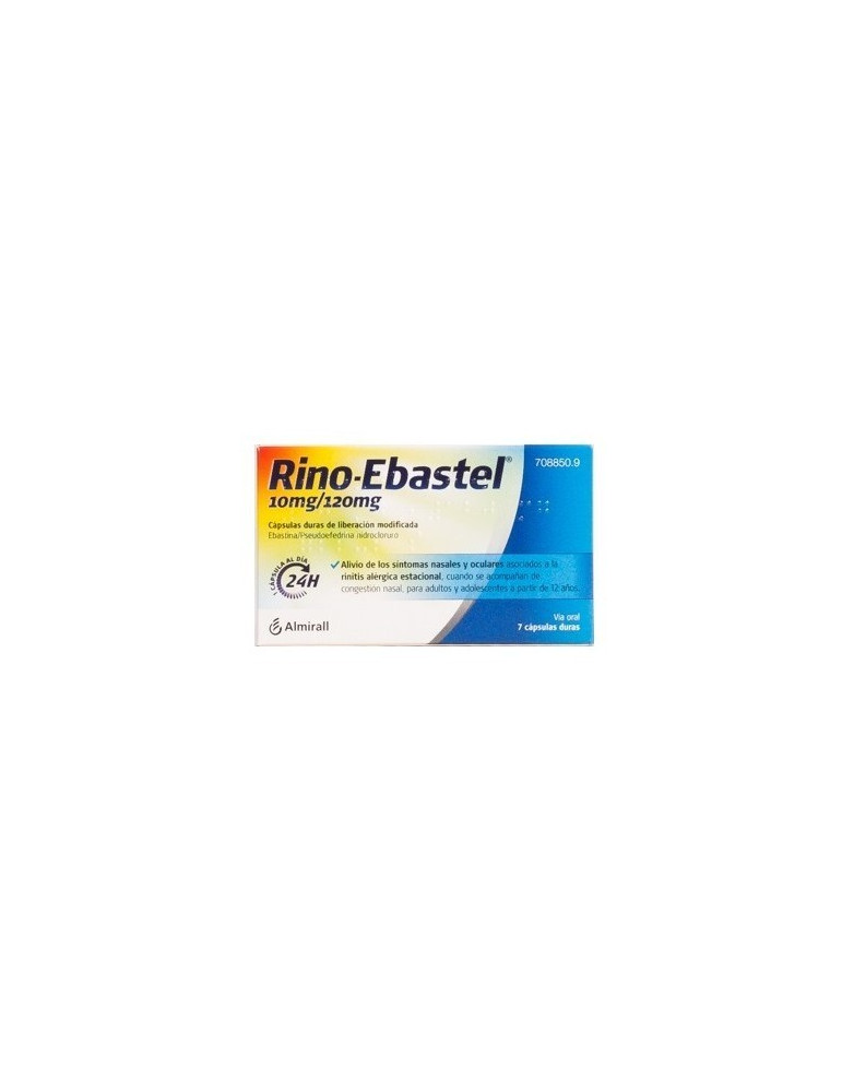RINO-EBASTEL 10 MG/120 MG 7 CAPSULAS LIBERACION MODIFICADA