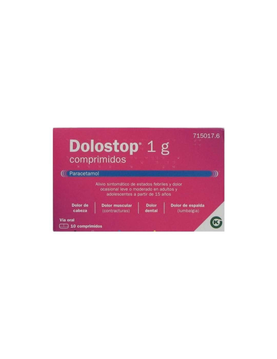 DOLOSTOP 1 G 10 COMPRIMIDOS