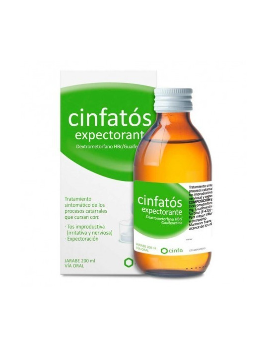 CINFATOS EXPECTORANTE 2 MG/ML + 20 MG/ML SOLUCION ORAL 1 FRASCO 200 ML (PET)