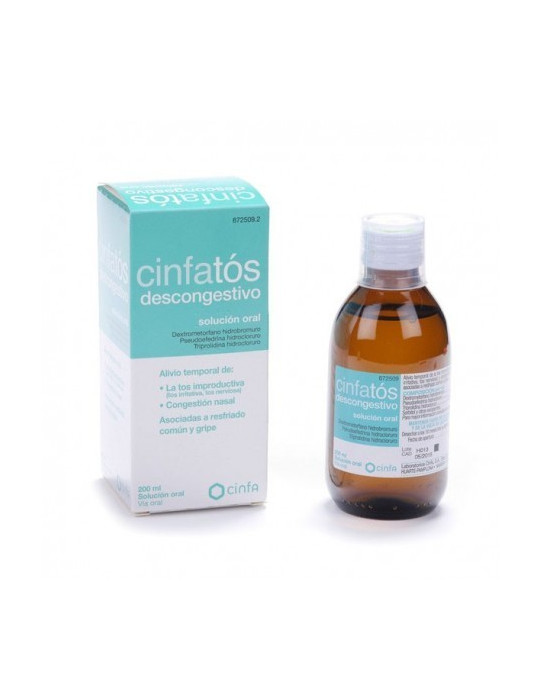 CINFATOS DESCONGESTIVO SOLUCION ORAL 1 FRASCO 200 ML (PET)