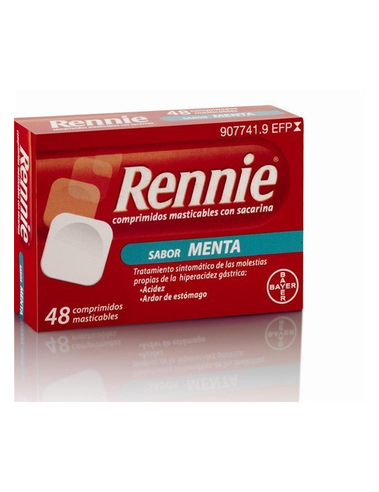 RENNIE 680 MG/80 MG 48 COMPRIMIDOS MASTICABLES (CON SACARINA)
