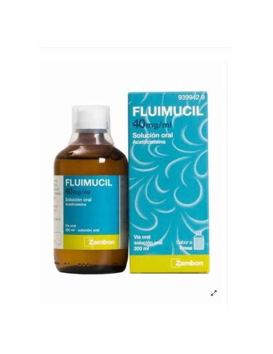 FLUIMUCIL 40 MG/ML SOLUCION ORAL 1 FRASCO 200 ML