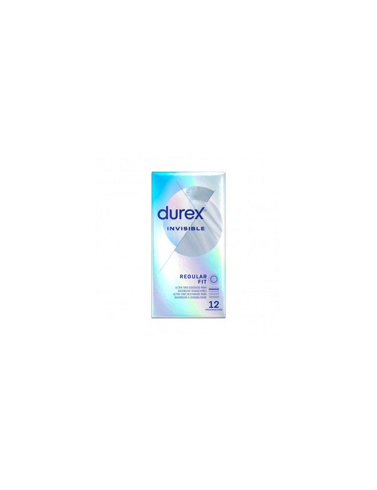 DUREX PRESERVATIVOS INVISIBLE EXTRA FINO EXTRA SENSITIVO 12 U