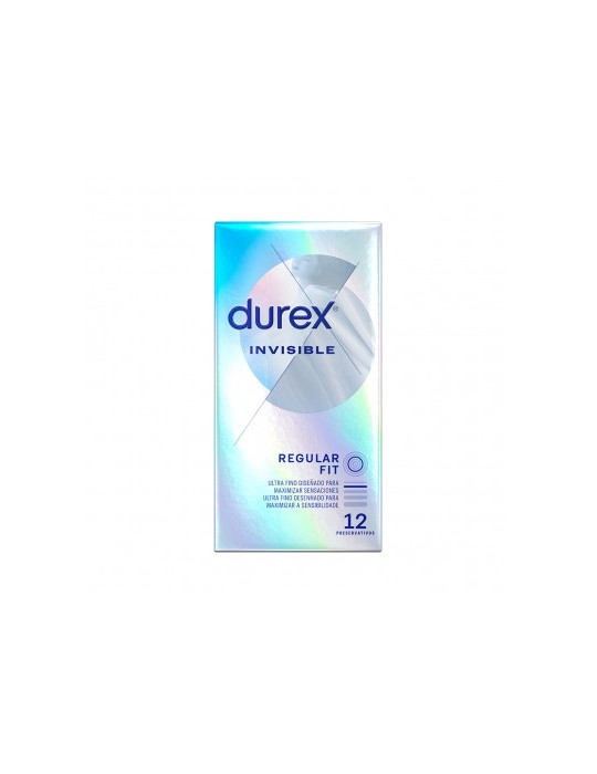 DUREX PRESERVATIVOS INVISIBLE EXTRA FINO EXTRA SENSITIVO 12 U