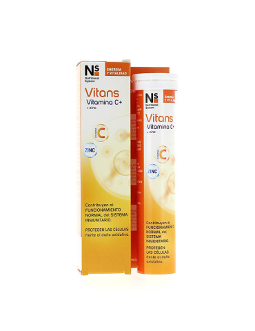 NS VITANS VITAMINA C+ COMPRIMIDOS EFERVESCENTES 20 COMP