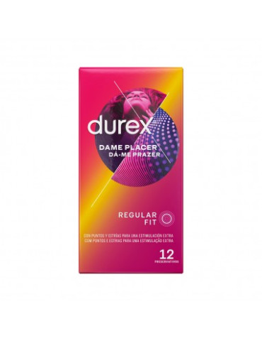 DUREX PRESERVATIVOS DAME PLACER 12 U