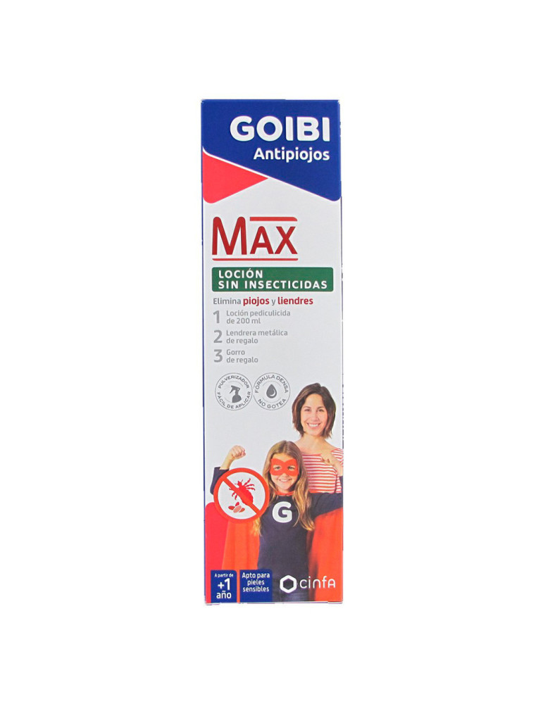 GOIBI ANTIPIOJOS MAX LOCION NATURE ELIMINA SIN INSEC 200 ML