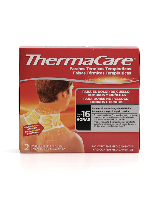 THERMACARE PARCHE TERMICO CUELLO HOMBROS Y MUÑECAS 2 PARCHES
