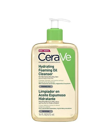 CERAVE LIMPIADOR ACEITE ESPUMOSO HIDRATANTE 1 ENVASE 473 ML