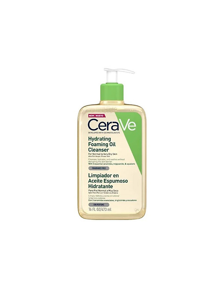 CERAVE LIMPIADOR ACEITE ESPUMOSO HIDRATANTE 1 ENVASE 473 ML