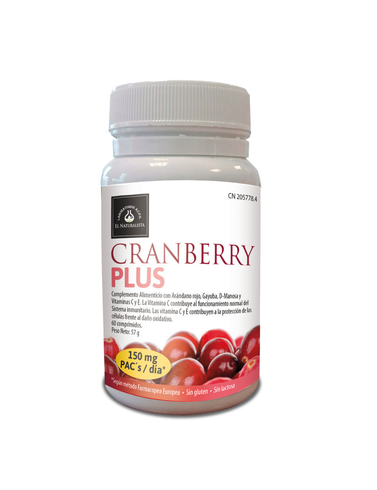 CRANBERRY PLUS EL NATURALISTA 60 COMPRIMIDOS