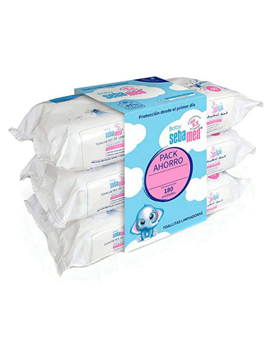 SEBAMED BABY TOALLITAS LIMPIADORAS 3 ENVASES 60 TOALLITAS