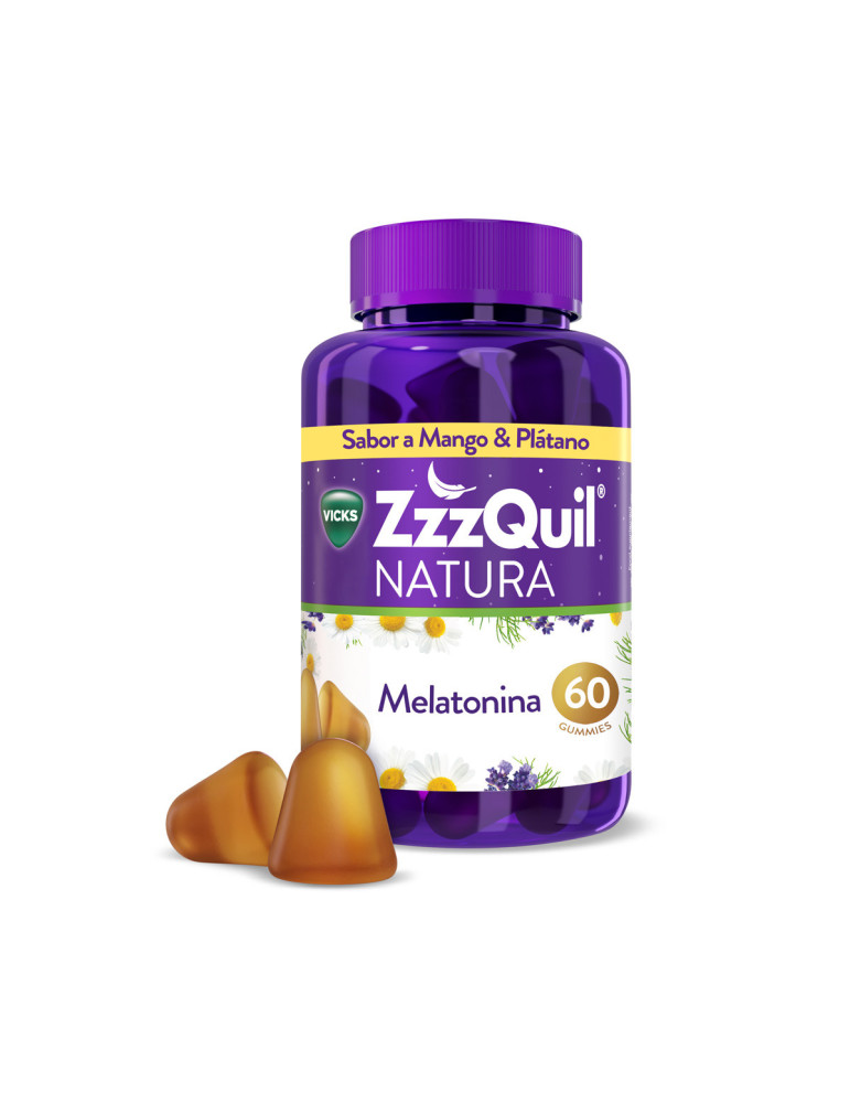ZZZQUIL NATURA 60 GUMMIES SABOR MANGO & PLATANO